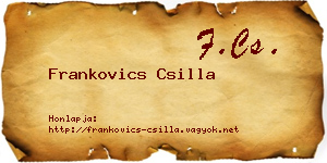 Frankovics Csilla névjegykártya